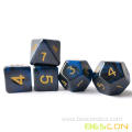 Customized Two-Tone Gemini Poly Dice Set of 7